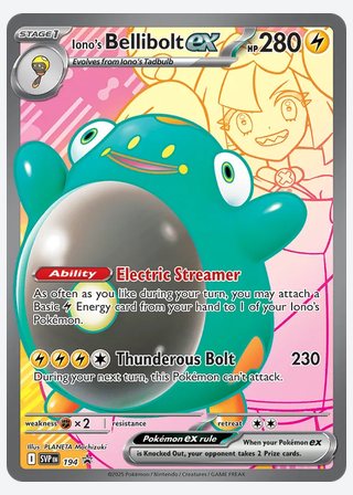 Iono's Bellibolt ex — catalogusbeeld