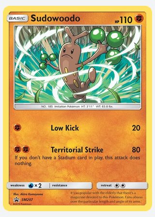 Sudowoodo — catalogusbeeld