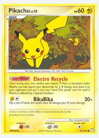 Pikachu — catalogusbeeld