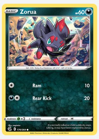 Zorua — catalogusbeeld