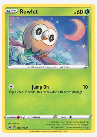 Rowlet — catalogusbeeld