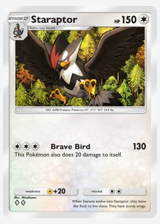 Staraptor — catalogusbeeld