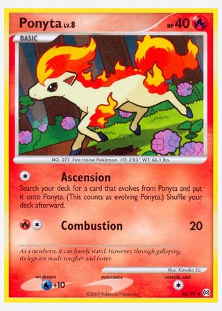 Ponyta — catalogusbeeld