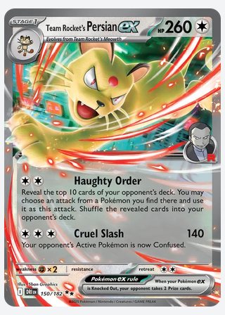 Team Rocket's Persian ex — catalogusbeeld