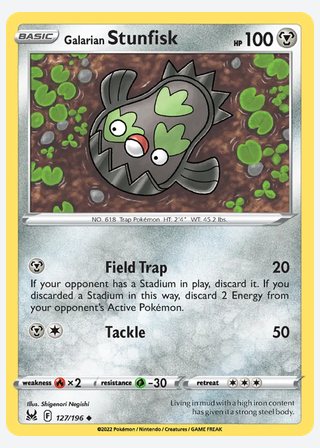 Galarian Stunfisk — catalogusbeeld