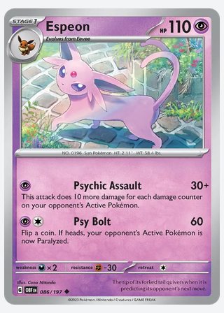 Espeon — catalogusbeeld