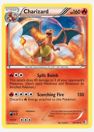 Charizard — catalogusbeeld