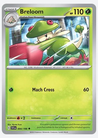 Breloom — catalogusbeeld