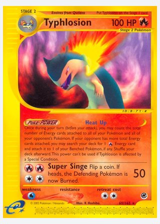 Typhlosion — catalogusbeeld