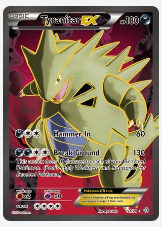 Tyranitar EX — catalogusbeeld