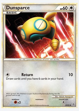Dunsparce — catalogusbeeld