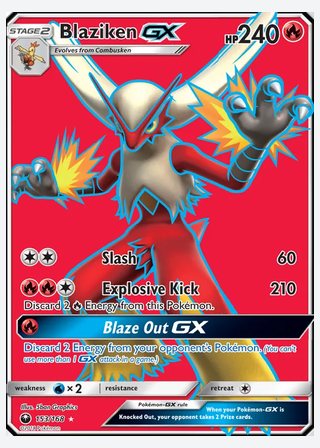 Blaziken GX — catalogusbeeld