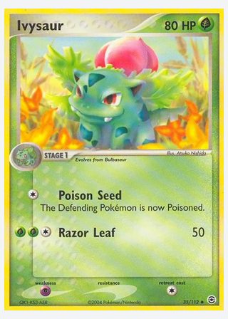 Ivysaur — catalogusbeeld