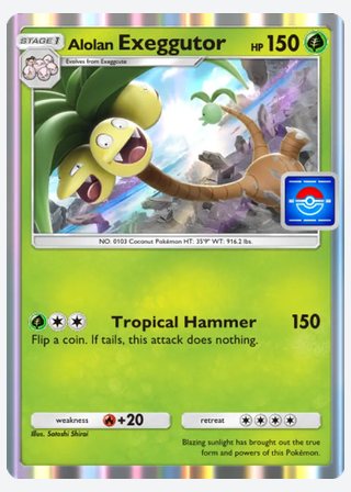Alolan Exeggutor — catalogusbeeld