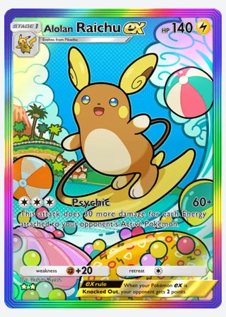 Alolan Raichu ex — catalogusbeeld