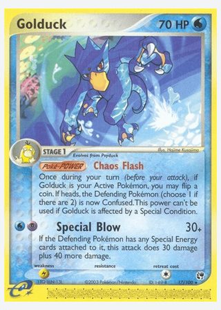 Golduck — catalogusbeeld