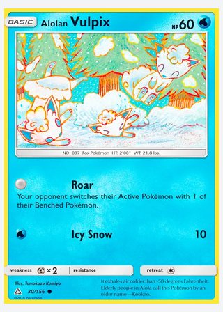 Alolan Vulpix — catalogusbeeld