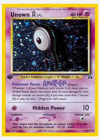 Unown [A] — catalogusbeeld