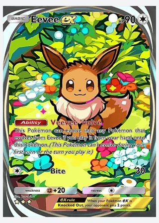 Eevee ex — catalogusbeeld