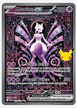 Mewtwo ex — catalogusbeeld