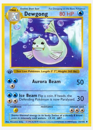 Dewgong — catalogusbeeld