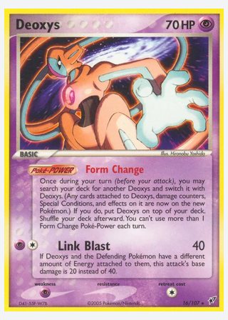 Deoxys — catalogusbeeld