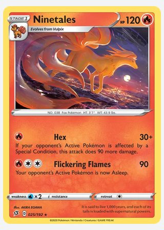 Ninetales — catalogusbeeld