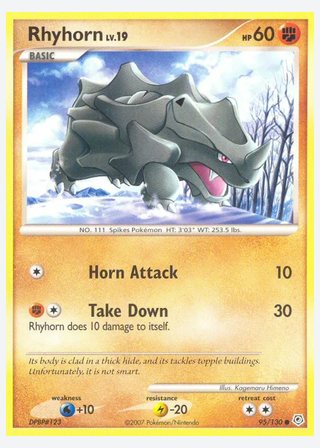 Rhyhorn — catalogusbeeld
