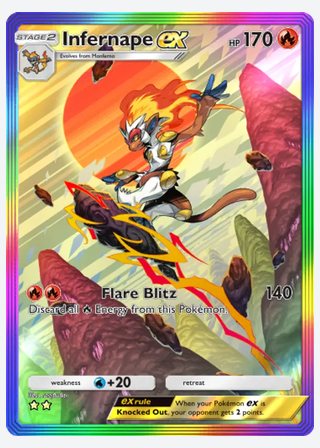 Infernape ex — catalogusbeeld