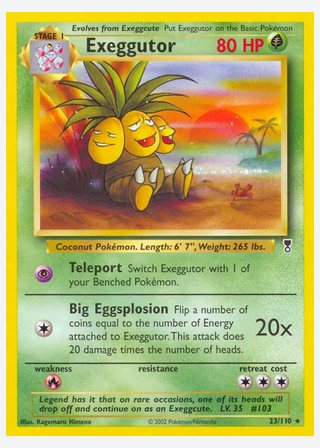 Exeggutor — catalogusbeeld