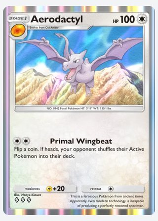 Aerodactyl — catalogusbeeld