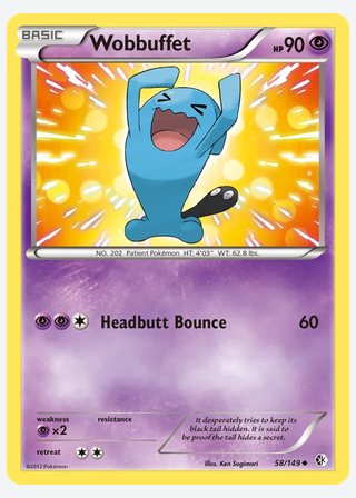 Wobbuffet — catalogusbeeld
