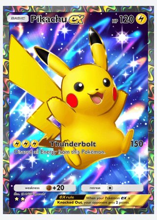 Pikachu ex — catalogusbeeld