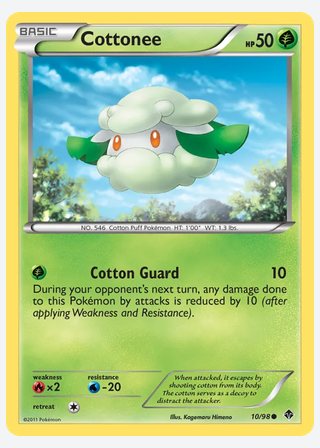 Cottonee — catalogusbeeld