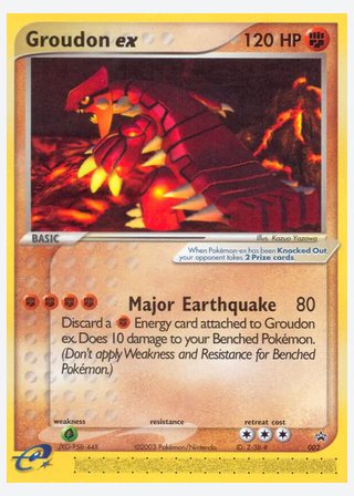Groudon ex — catalogusbeeld