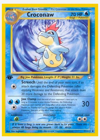 Croconaw — catalogusbeeld