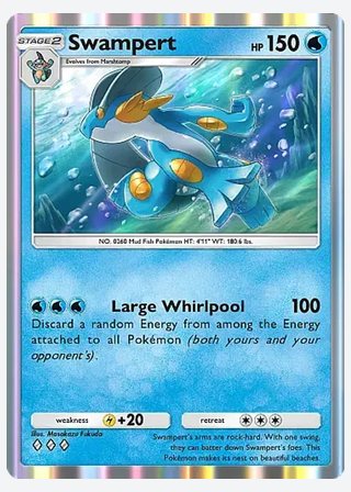 Swampert — catalogusbeeld