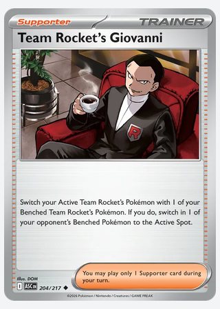 Team Rocket's Giovanni — catalogusbeeld