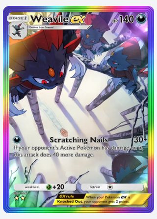Weavile ex — catalogusbeeld