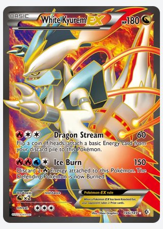 White Kyurem-EX — catalogusbeeld