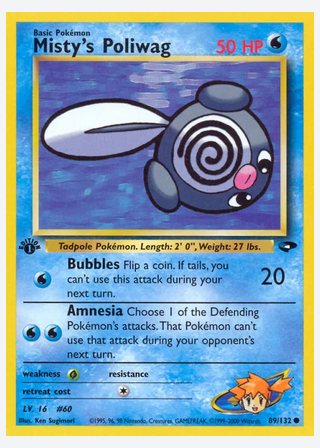 Misty's Poliwag — catalogusbeeld