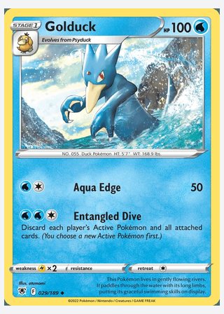 Golduck — catalogusbeeld