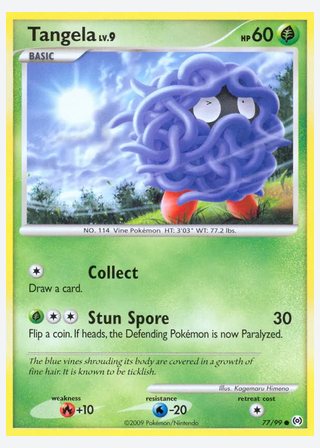 Tangela — catalogusbeeld
