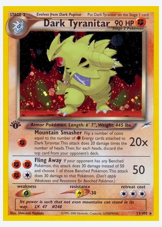 Dark Tyranitar — catalogusbeeld