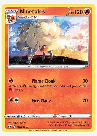 Ninetales — catalogusbeeld