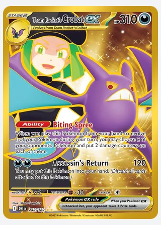 Team Rocket's Crobat ex — catalogusbeeld