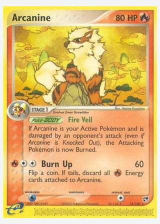 Arcanine — catalogusbeeld
