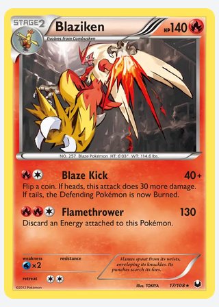 Blaziken — catalogusbeeld