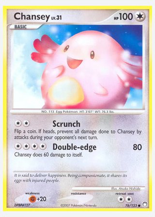 Chansey — catalogusbeeld