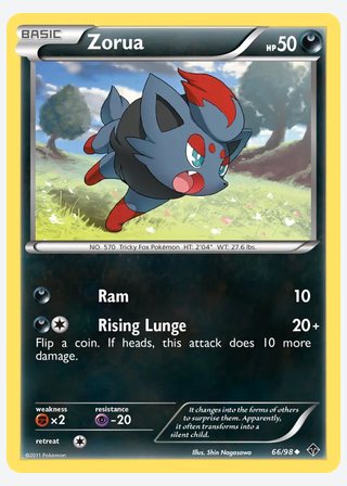 Zorua — catalogusbeeld